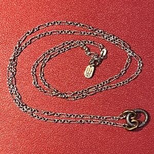 James Avery Oval Twist Changeable Charm Necklace